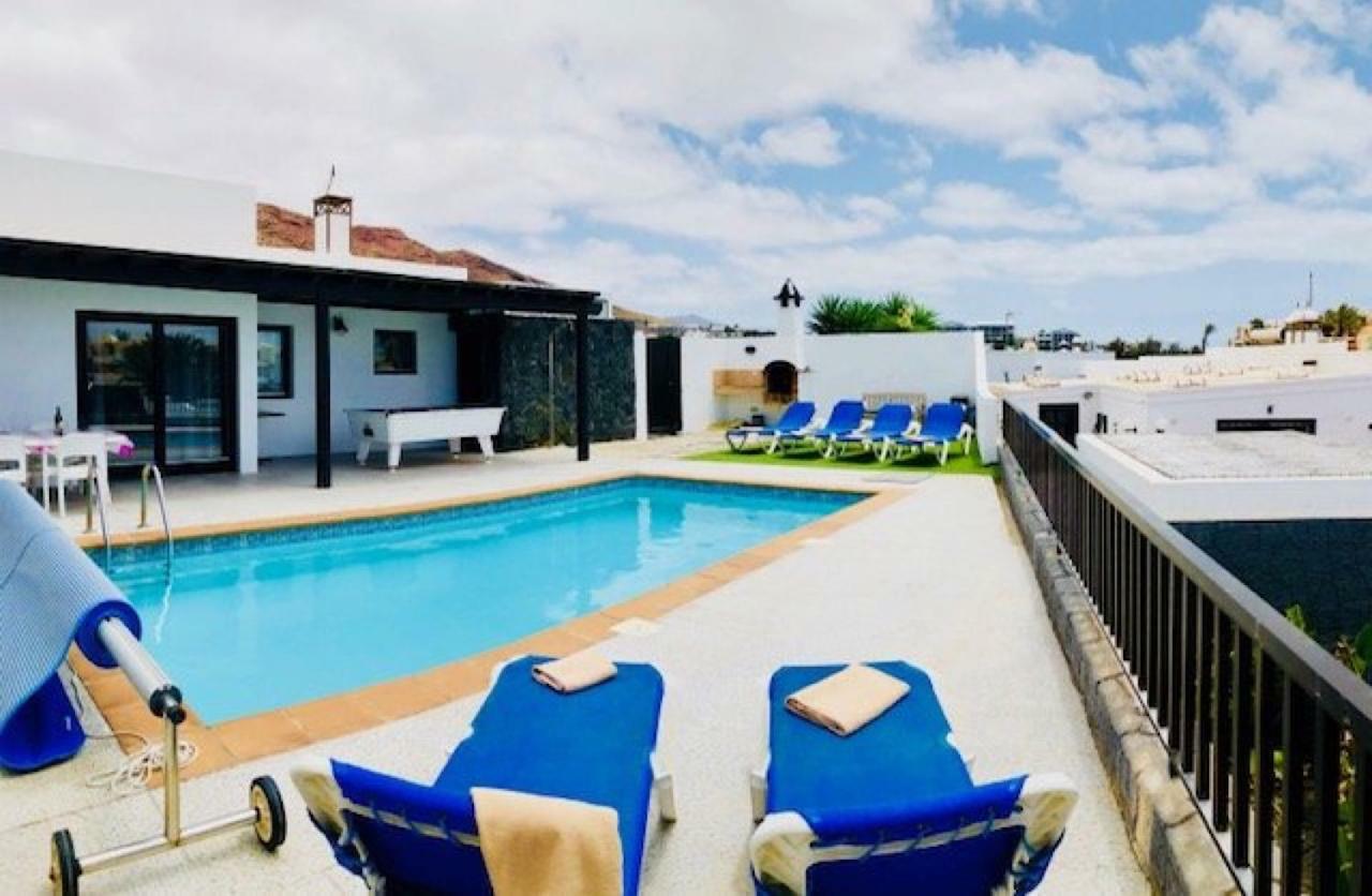 Villa Neptuno With Private Pool, Sea View, Sat-Tv & Free Wifi Playa Blanca  Kültér fotó
